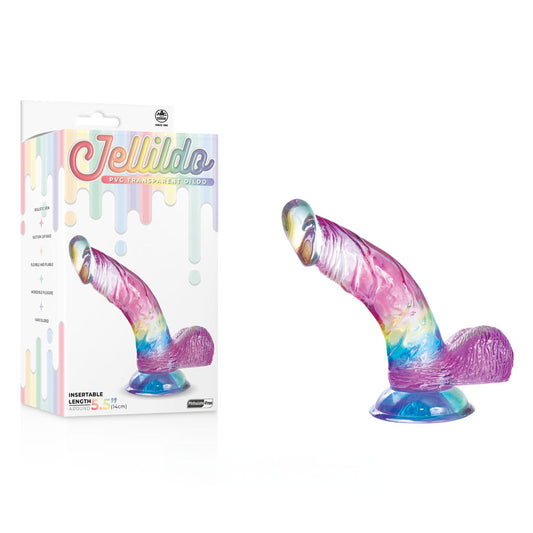 Excellent Power | Jellido 14cm Clear Coloured Curved Dildo