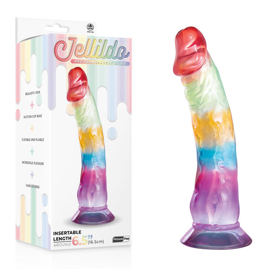 Excellent Power | Jellido 16.5cm Clear Coloured Dildo