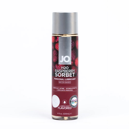 JO H2O Flavored Raspberry Sorbet Lubricant 4oz/120ml