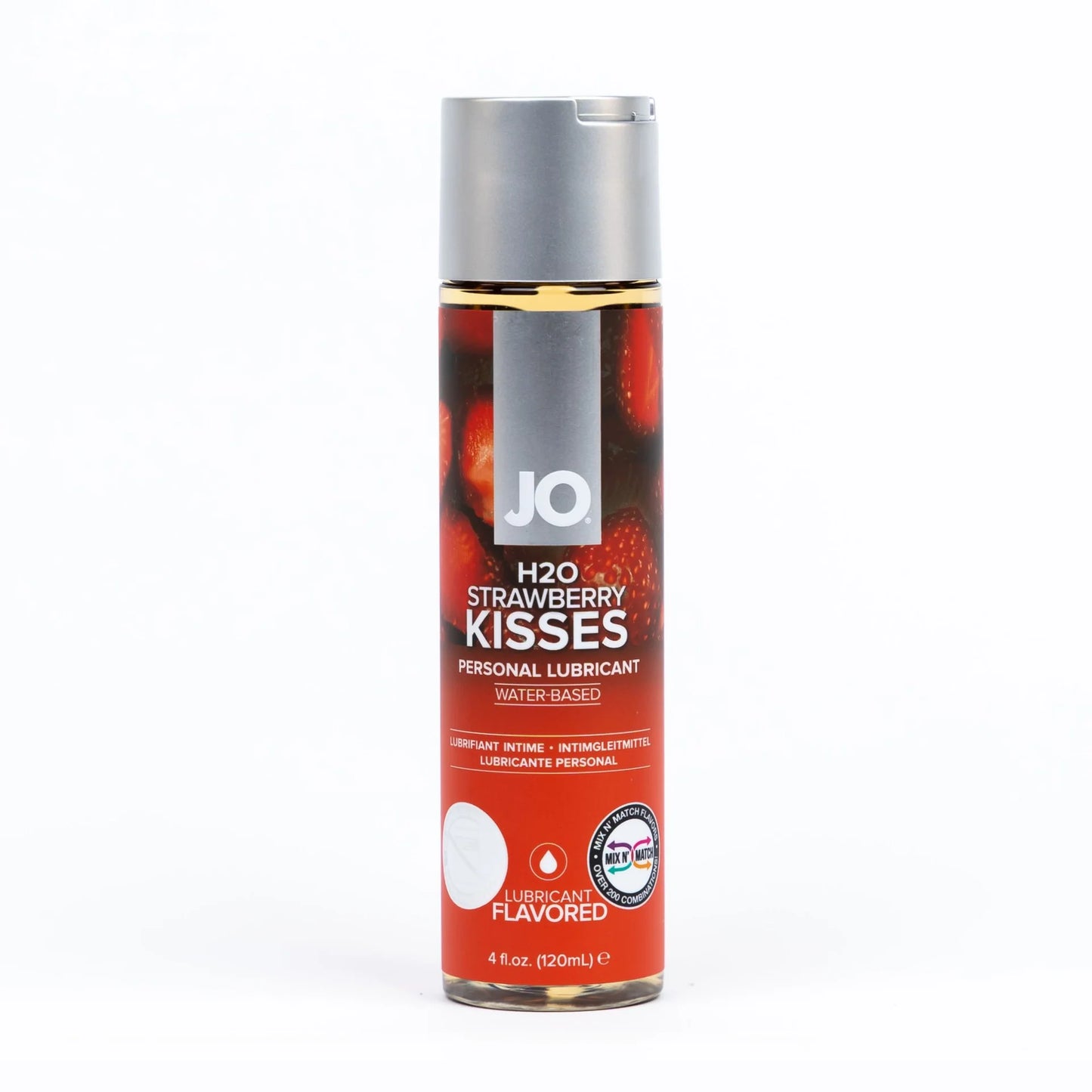 JO H2O Flavored Strawberry Kiss Lubricant 4oz/120ml