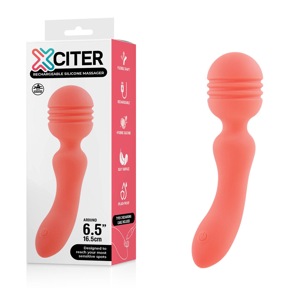 Excellent Power | Xciter - Orange 16.5cm USB Rechargeable Massage Wand