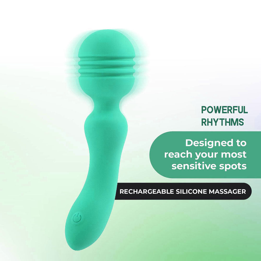 Excellent Power | Xciter - Teal 16.5cm USB Rechargeable Massage Wand