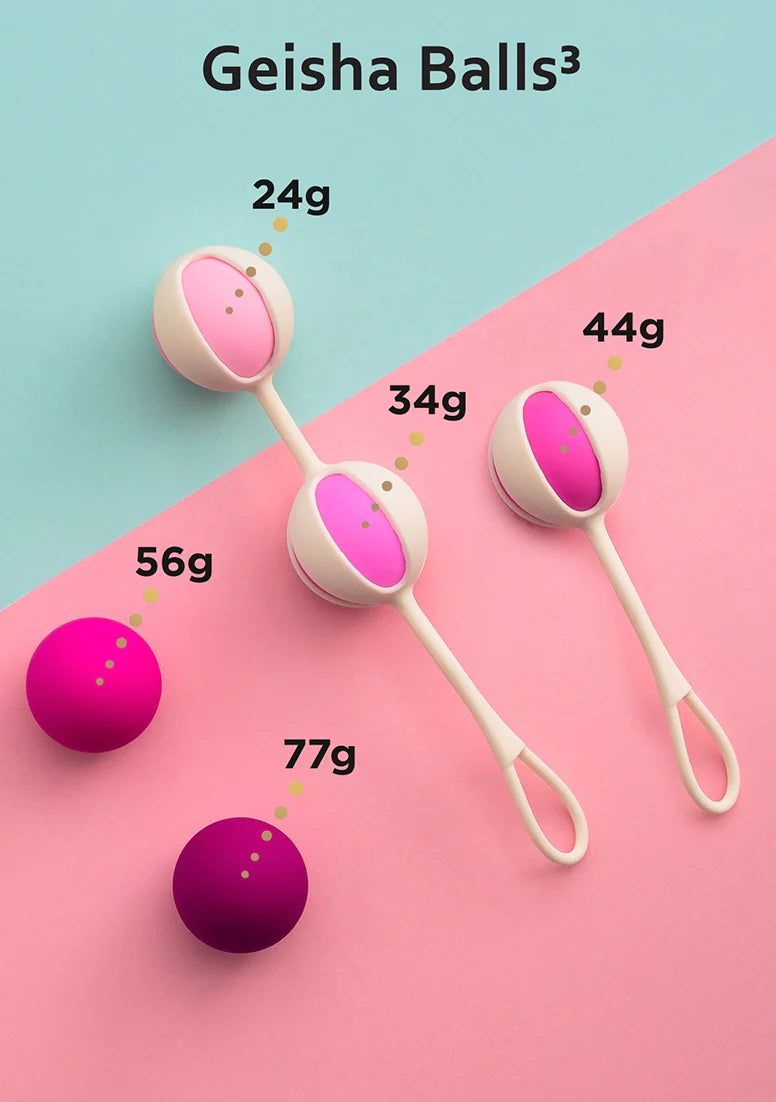 Gvibe Geisha Balls 3 Sugar Pink - Kegel Exercises