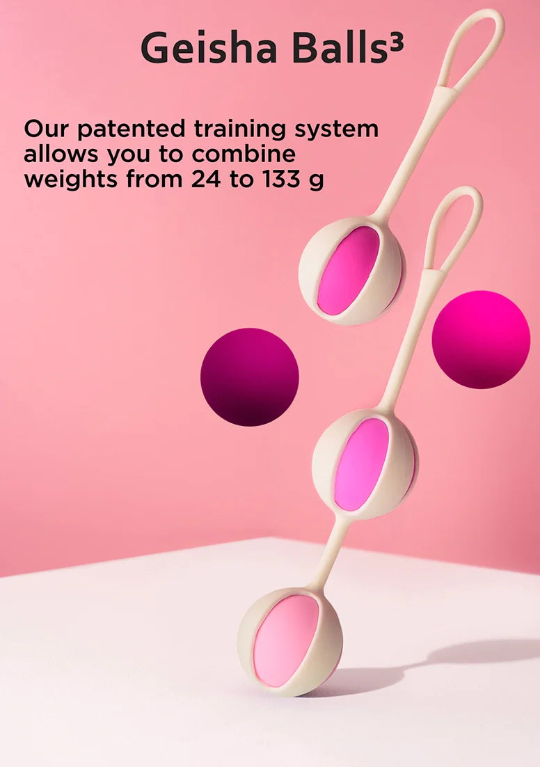 Gvibe Geisha Balls 3 Sugar Pink - Kegel Exercises