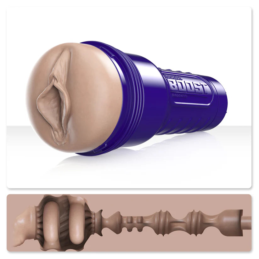 Fleshlight Boost Bang Light Medium Vagina Masturbator Flesh