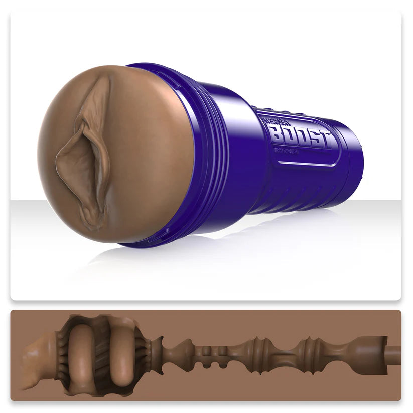 Fleshlight Boost Blow Medium Vagina Masturbator Dark Flesh