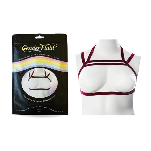 Shibari Gender Fluid Sugar Coated Harness Raspberry Size S-L or L-XXL