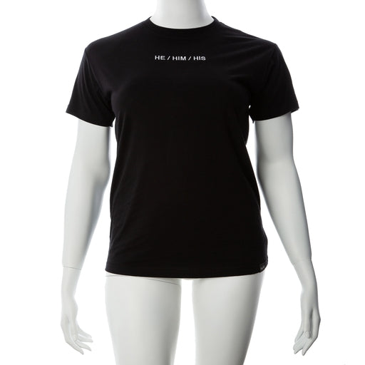 Shibari | Gender Fluid Pronoun HE/HIM/HIS Tee Shirt Black Size S/M/L/XL