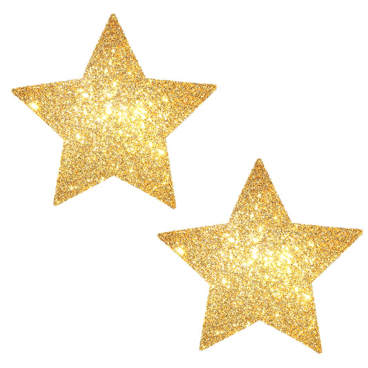 Neva Nude Gold Fairy Dust Glitter Star Pasties