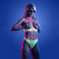 Fantasy Lingerie GLOW PERSUASIVE Open Cup Bra & Panty - S/M or M/L