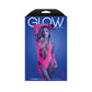 Fantasy Lingerie GLOW FLASHBACK Seamless Rhinestone Teddy with Gloves One Size