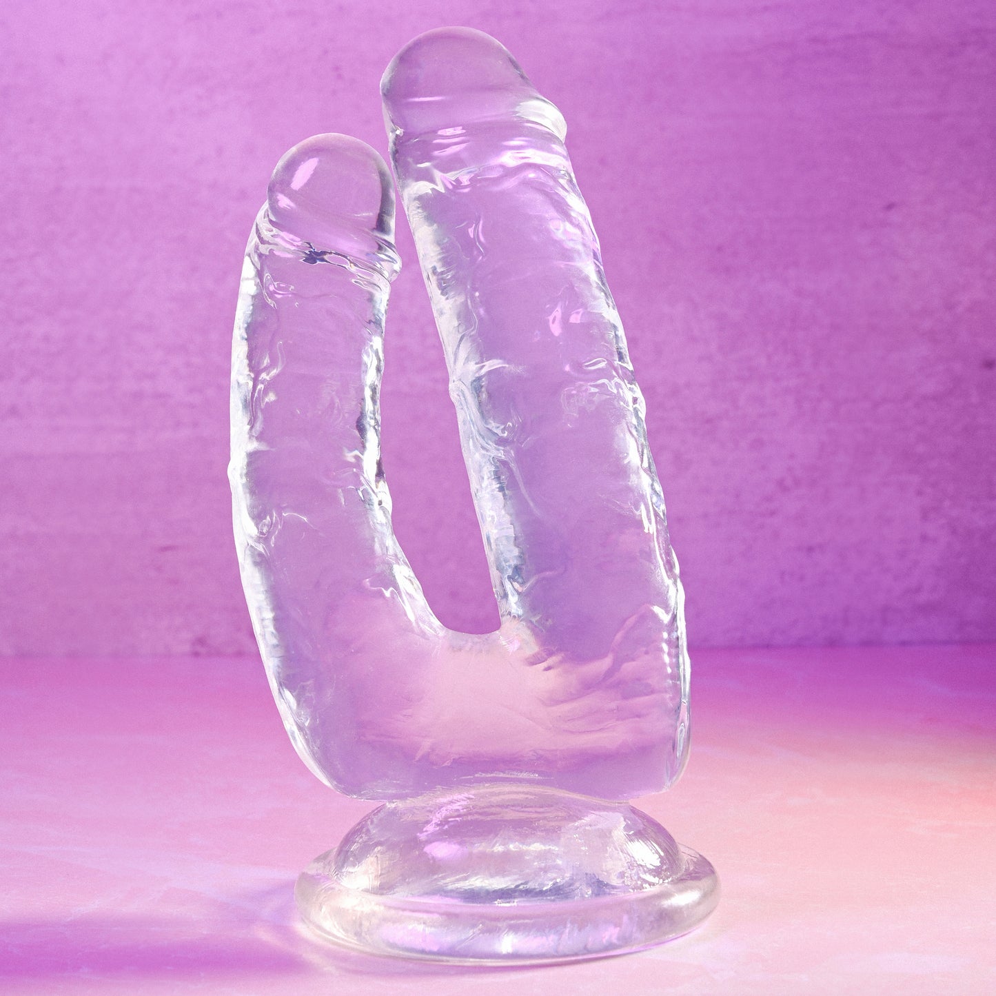 Gender X DUALISTIC Clear 23.5cm Double Penetrating Dong Dildo