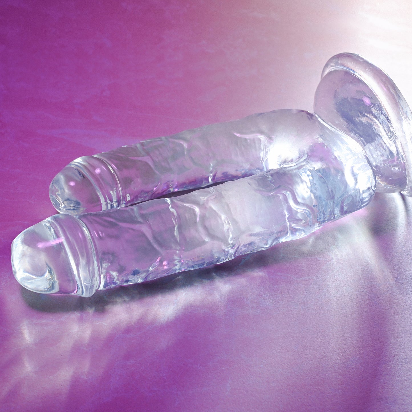 Gender X DUALISTIC Clear 23.5cm Double Penetrating Dong Dildo