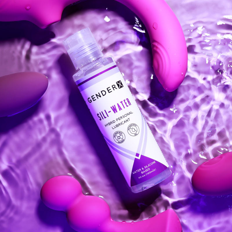 Gender X SILI-WATER Hybrid Silicone Water Based Lubricant Lube 120ml