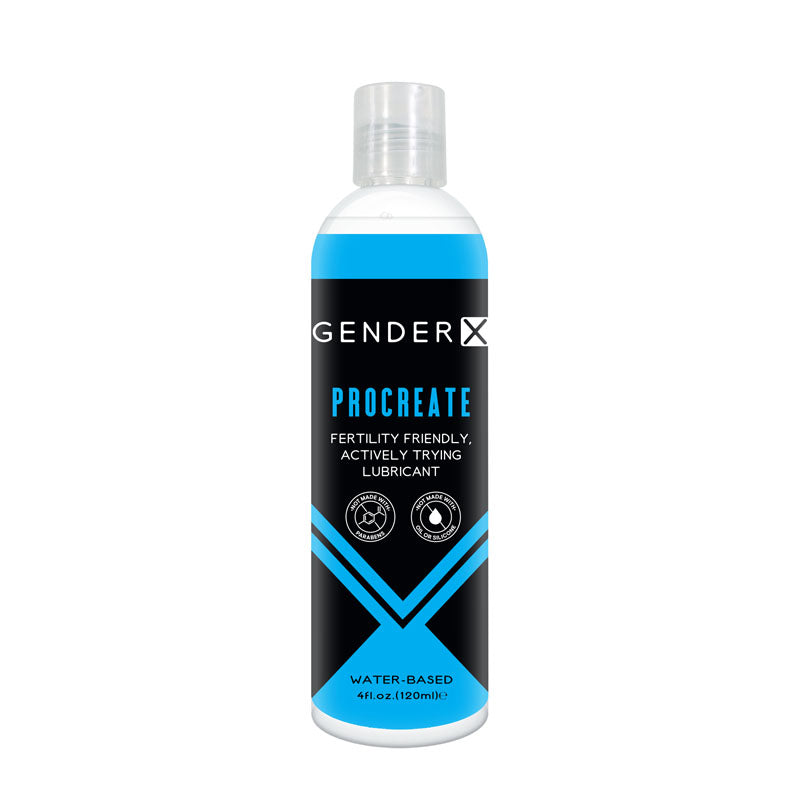 Gender X PROCREATE Fertility Friendly Water Based Lubricant Lube 120ml