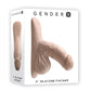 Gender X 4" SILICONE PACKER LIGHT Flesh 10cm Packer Dildo Dong