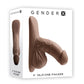 Gender X 4" SILICONE PACKER DARK Brown 10cm Packer