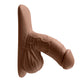 Gender X 4" SILICONE PACKER DARK Brown 10cm Packer