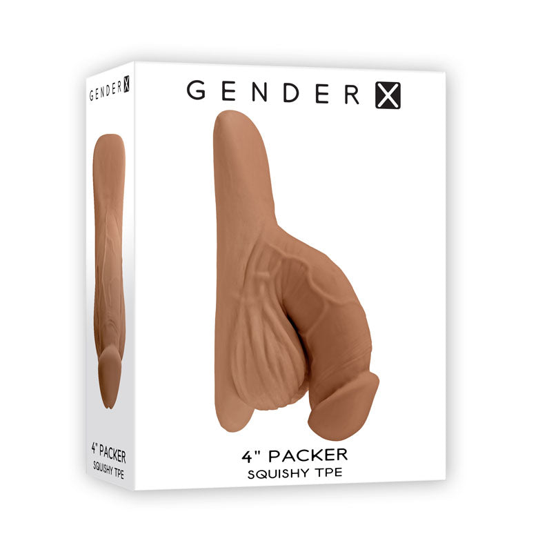 Gender X 4" PACKER - Medium Tan 10cm Packer Dildo Dong