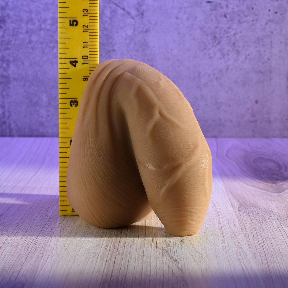 Gender X THE UNCIRCUMCISED PACKER - Medium - Tan 11.5cm Packer Dildo Dong