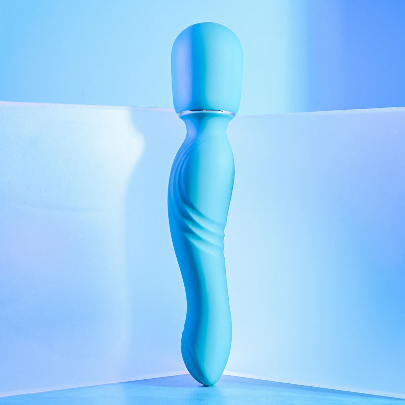 Gender X DOUBLE THE FUN Blue 26.7cm USB Rechargeable Dual Ended Vibrator Wand