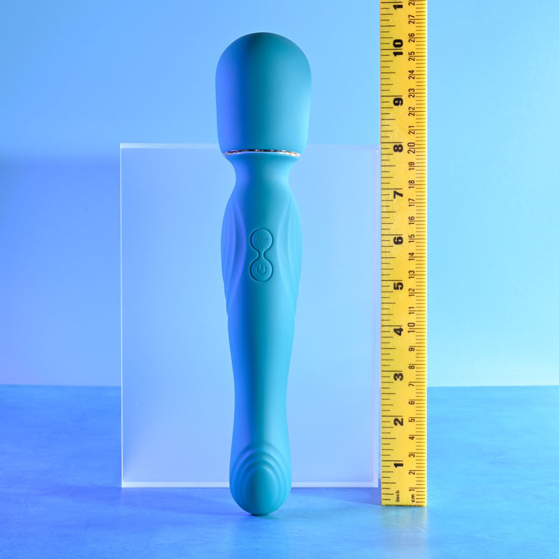 Gender X DOUBLE THE FUN Blue 26.7cm USB Rechargeable Dual Ended Vibrator Wand