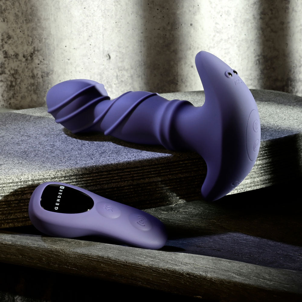 Gender X RING IT - Purple 16.5cm USB Rechargeable Vibrator with Wireless Remote