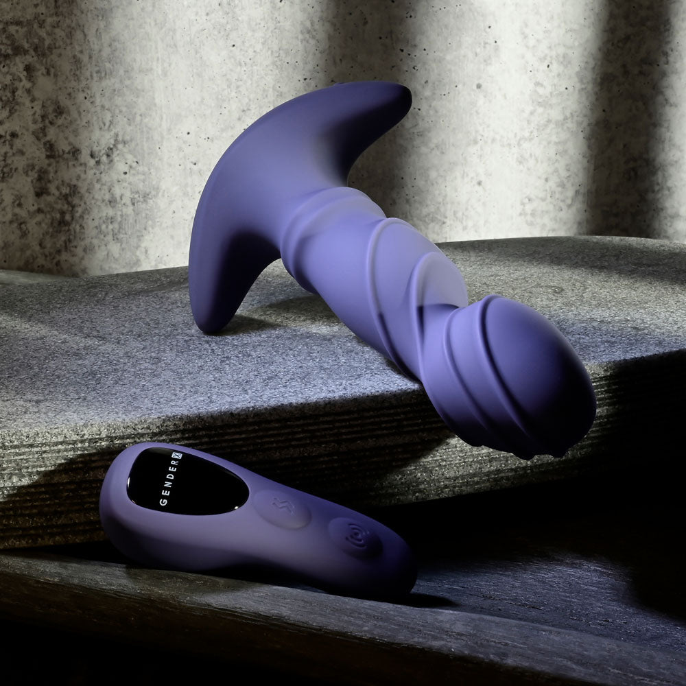 Gender X RING IT - Purple 16.5cm USB Rechargeable Vibrator with Wireless Remote