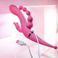 Gender X FOUR BY FOUR Pink 27.5cm USB Rechargeable Multi Quadruple Vibrator