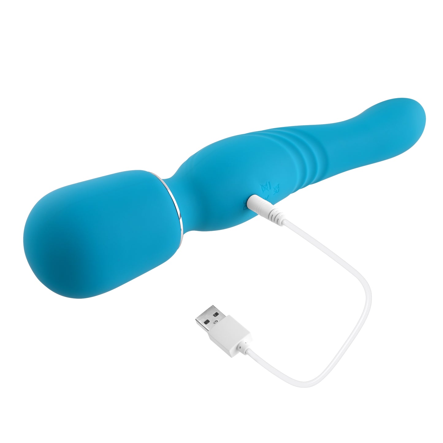 Gender X DOUBLE THE FUN Blue 26.7cm USB Rechargeable Dual Ended Vibrator Wand