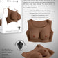 Gender X UNDERGARMENTS - PLATE C-CUP - Dark Brown Wearable Breasts - C-Cup Size