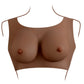 Gender X UNDERGARMENTS - PLATE C-CUP - Dark Brown Wearable Breasts - C-Cup Size