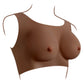 Gender X UNDERGARMENTS - PLATE C-CUP - Dark Brown Wearable Breasts - C-Cup Size