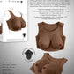 Gender X UNDERGARMENTS - PLATE D-CUP - Dark Brown Wearable Breasts - D-Cup Size