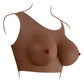 Gender X UNDERGARMENTS - PLATE D-CUP - Dark Brown Wearable Breasts - D-Cup Size