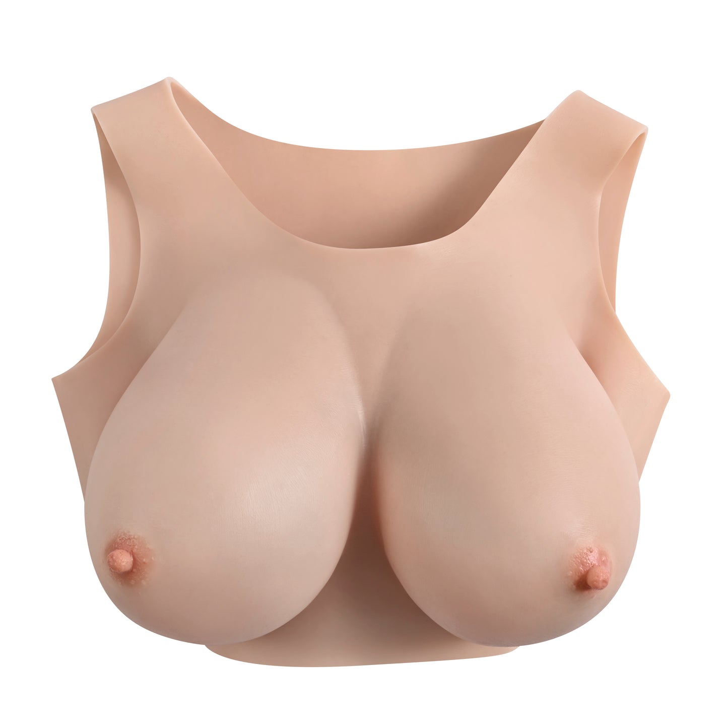 Gender X UNDERGARMENTS - PLATE E-CUP - Light Flesh Wearable Breasts - E-Cup Size