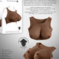 Gender X UNDERGARMENTS - PLATE E-CUP - Dark Brown Wearable Breasts - E-Cup Size