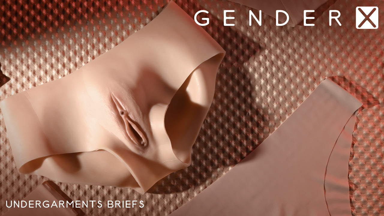 Gender X UNDERGARMENTS - BRIEFS - Light Flesh Wearable Vagina Briefs