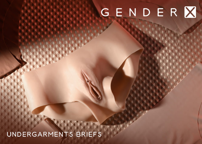 Gender X UNDERGARMENTS - BRIEFS - Light Flesh Wearable Vagina Briefs