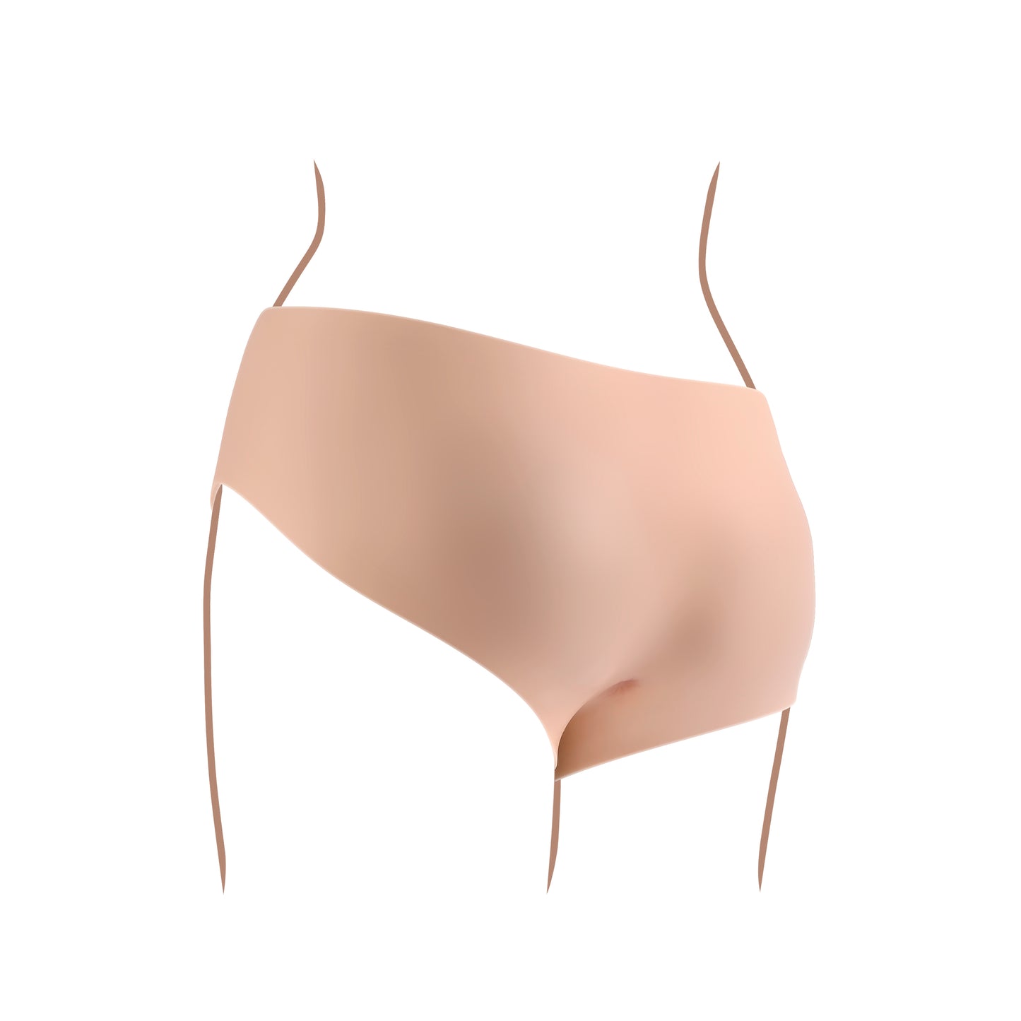 Gender X UNDERGARMENTS - BRIEFS - Dark Brown Wearable Vagina Briefs