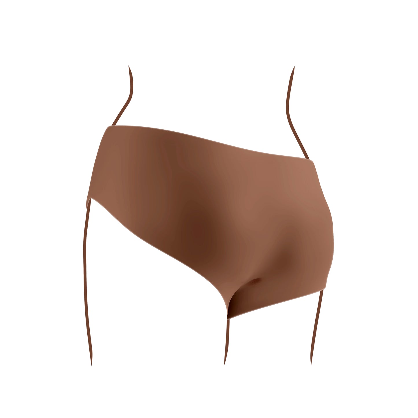 Gender X UNDERGARMENTS - BRIEFS - Dark Brown Wearable Vagina Briefs