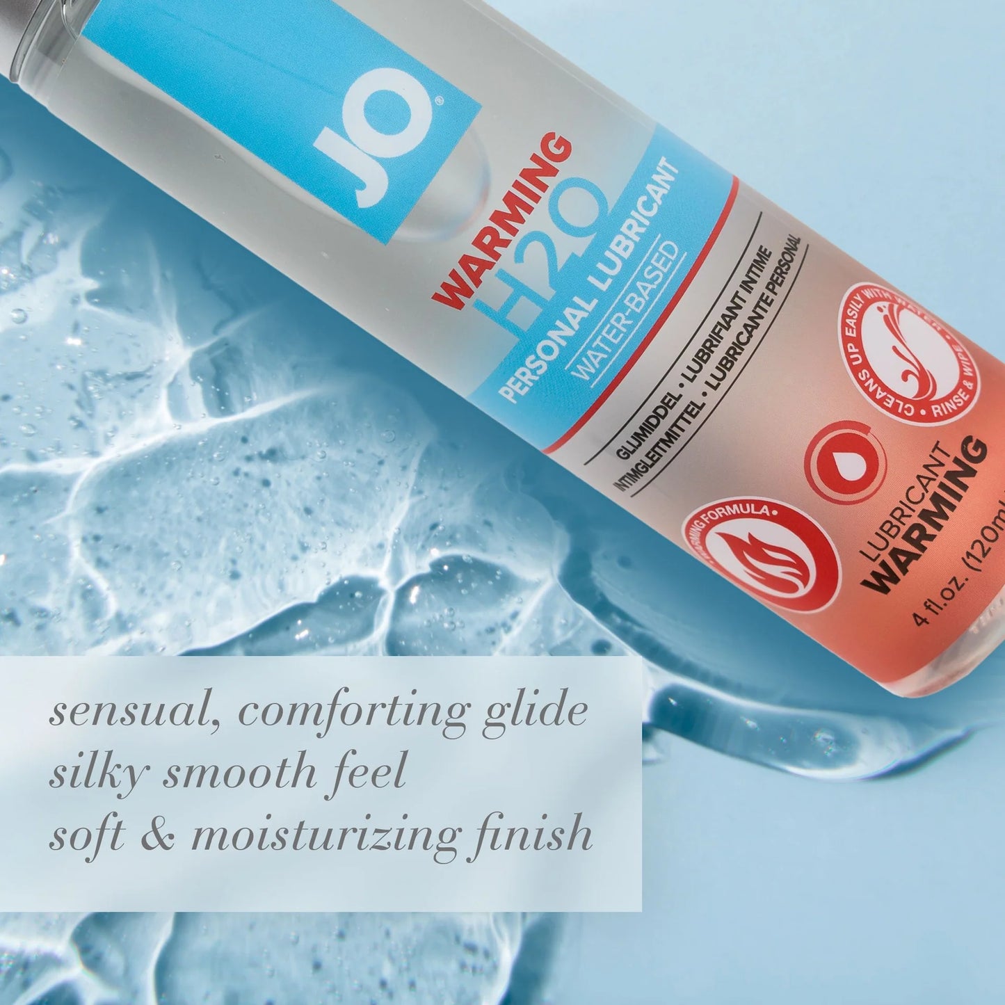 JO H2O Original Warming Water Based Lubricant 8oz/240ml