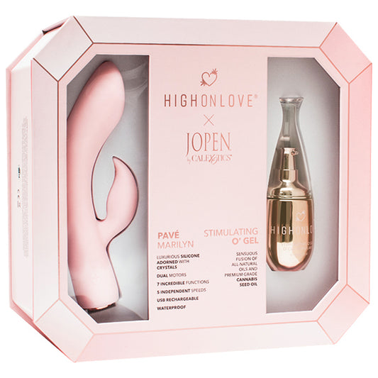 HighOnLove Object of Pleasure Gift Set - Calexotics Marilyn Vibrator + O'Gel