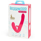 Love Honey Happy Rabbit Rechargeable Vibrating Strapless Strap On Pink