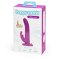 Love Honey Happy Rabbit Rechargeable Vibrating Strap on Harness Set Kit Purple