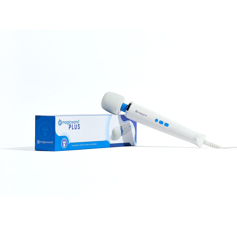 Magic Wand Plus White Powered Massage Wand Vibrator