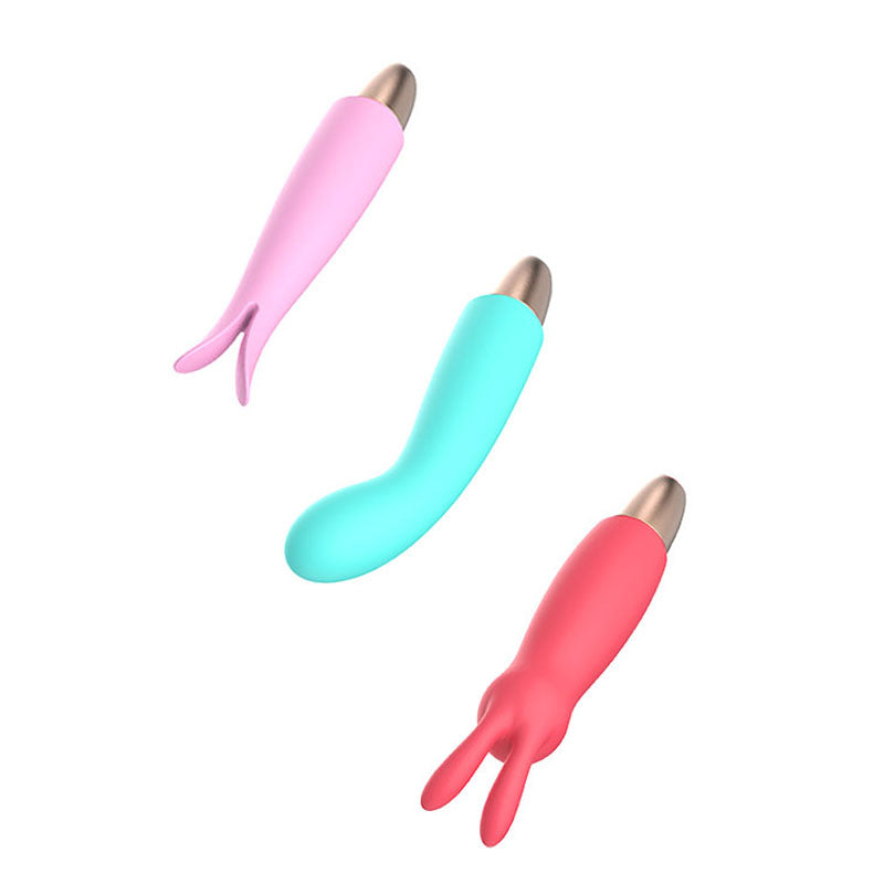 Adam & Eve PLAYFUL SEDUCTION KIT - Vibrator with 3 Interchangeable Sleeves