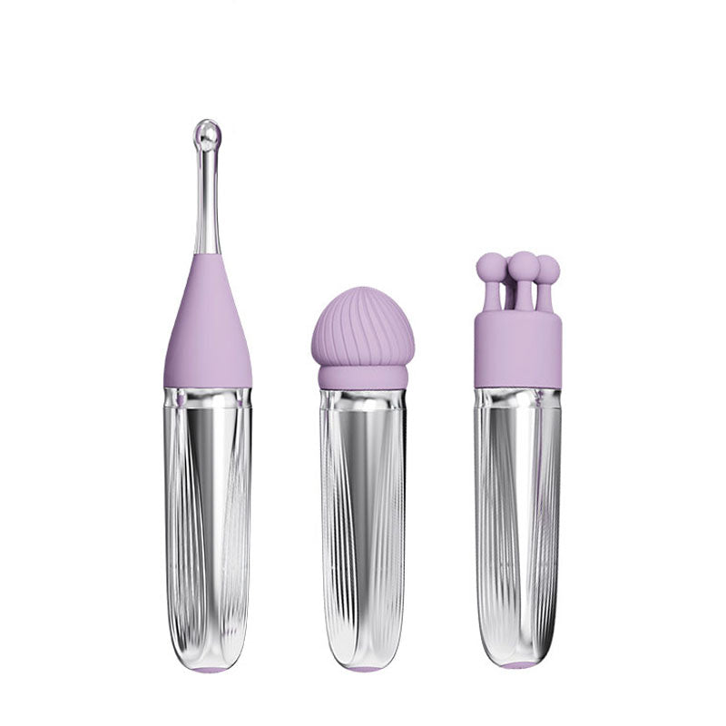 Adam & Eve SWEET DREAMS MASSAGER KIT - Lavender Point Stimulator with 8 Interchangeable Tips