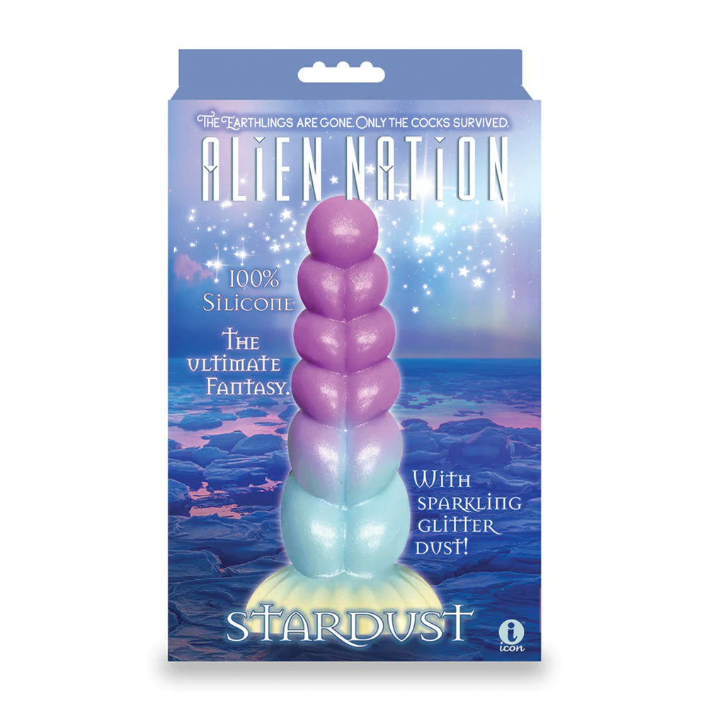 Icon Brands | Alien Nation - Stardust - Glitter Rainbow 21cm Fantasy Dong Dildo