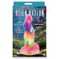 Icon Brands | Alien Nation - Lick Of The Lair Glow in Dark Rainbow 17.8cm Dong Dildo